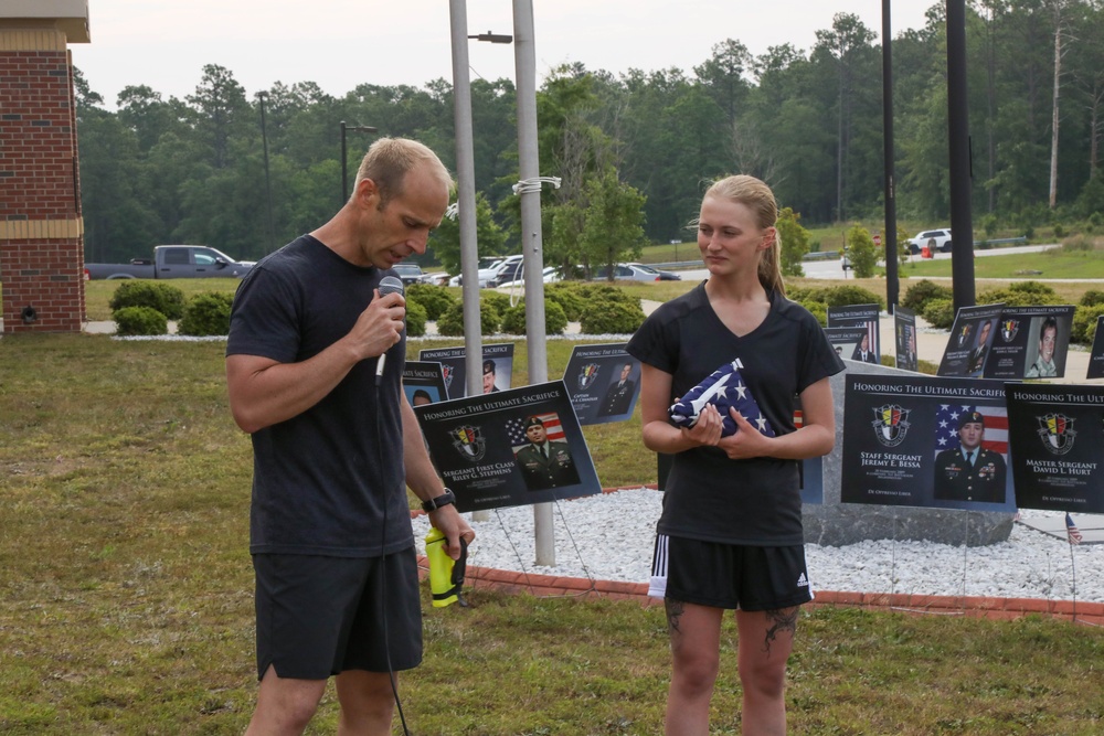 3rd Special Forces Group (Airborne) conducts memorial physical training in honor of Memorial Day