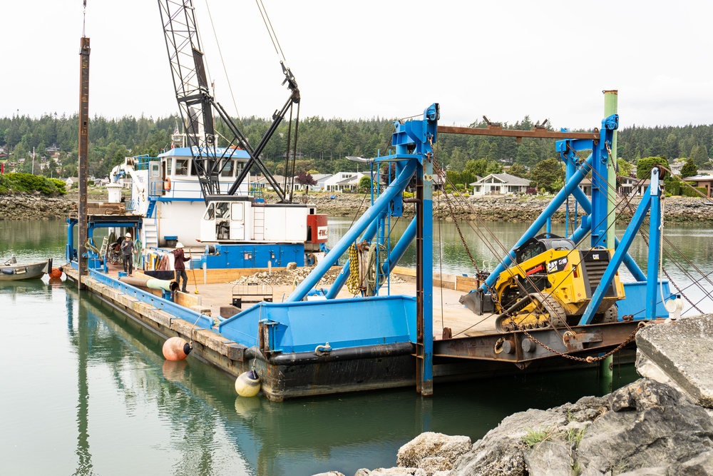 McGlinn Island Jetty emergency repairs underway to protect endangered salmon