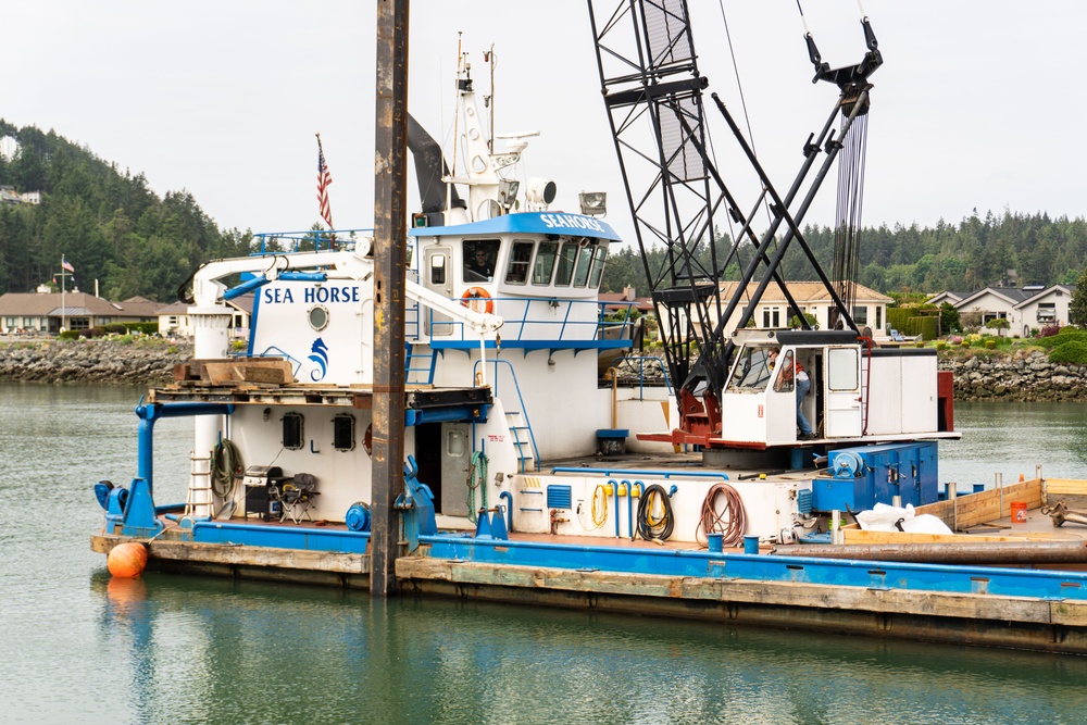 McGlinn Island Jetty emergency repairs underway to protect endangered salmon