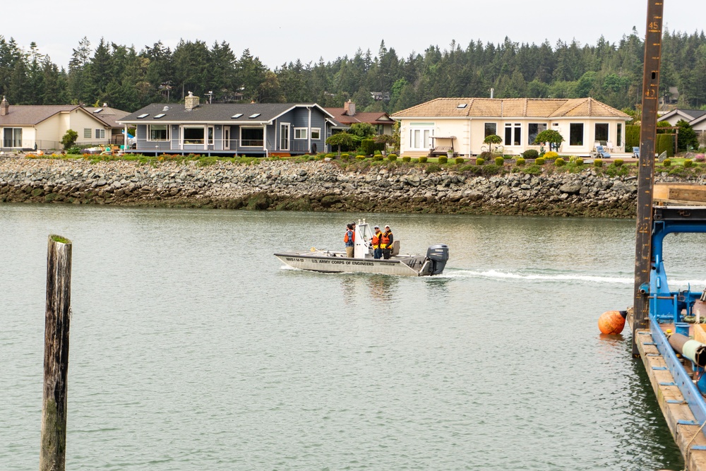 McGlinn Island Jetty emergency repairs underway to protect endangered salmon