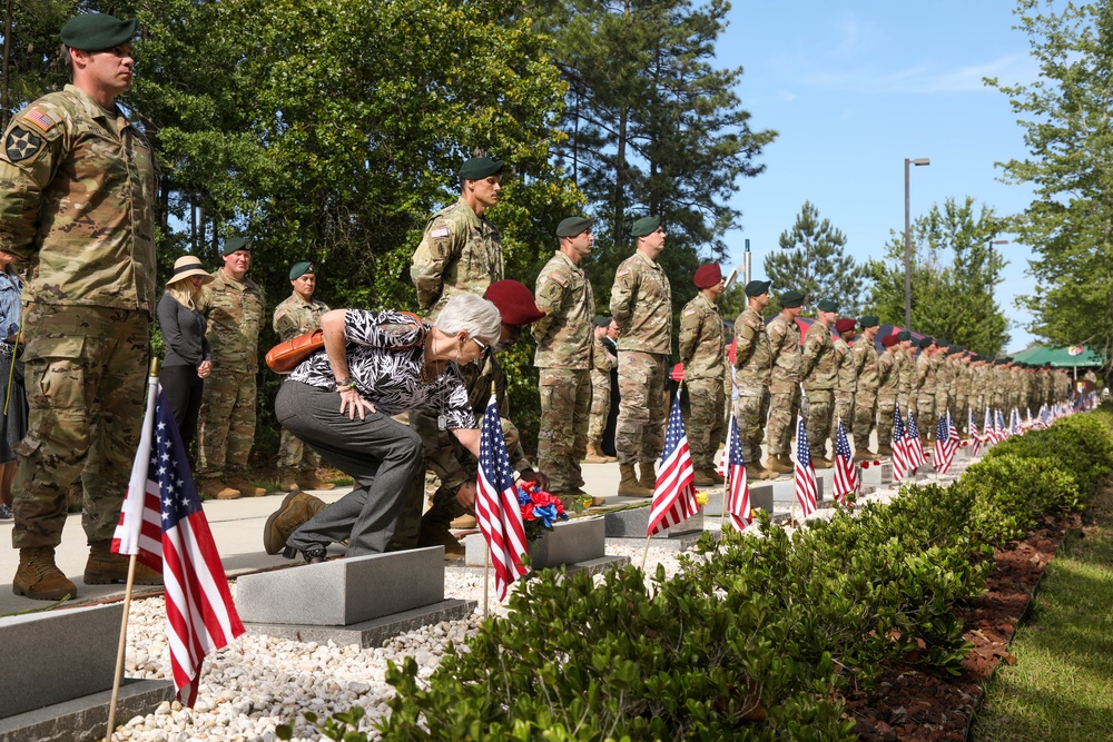 3rd Special Forces Group (Airborne) holds their annual rose laying ceremony on the Memorial Walk