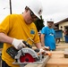 Sailors help Habitat For Humanity build homes