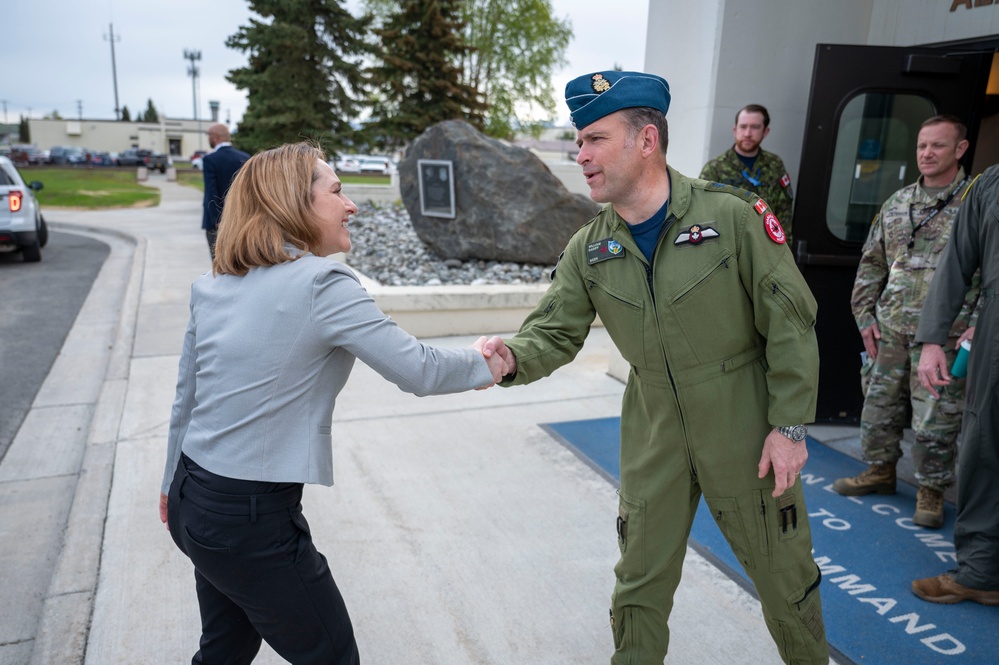 Deputy Secretary of Defense Dr. Kathleen Hicks visits Joint Base Elmendorf-Richardson