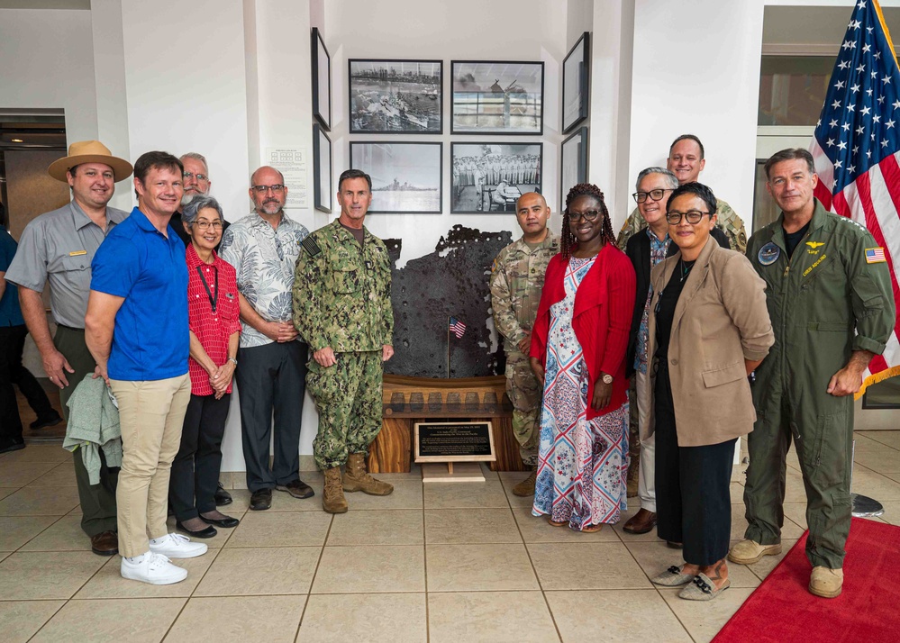 USS Arizona and USS Missouri Dedication Ceremony at USINDOPACOM