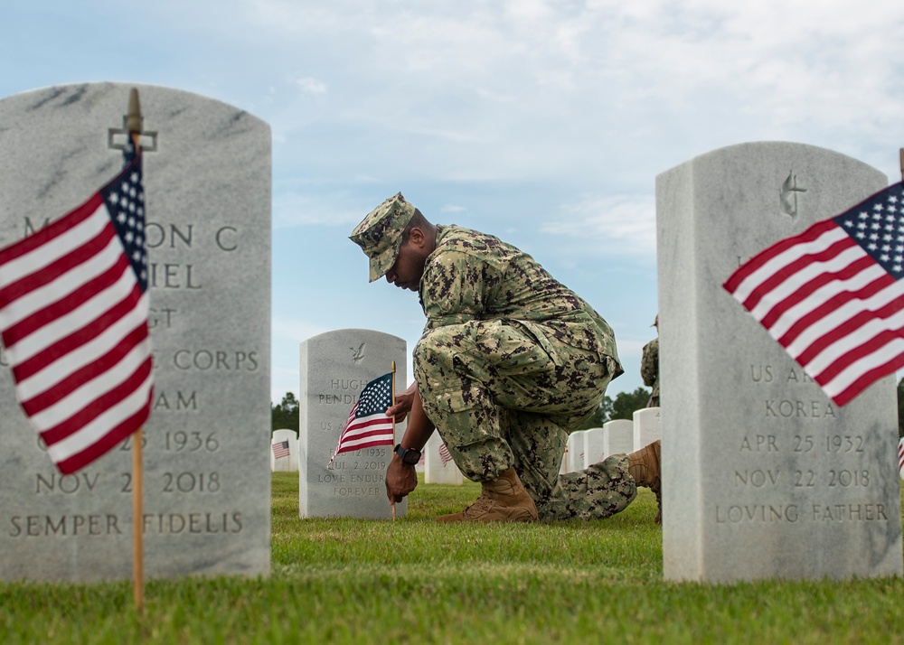 Flags-In Day Ceremony at Jacksonville National Cemetery