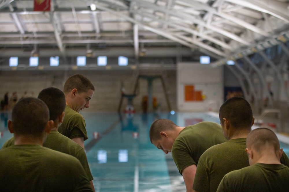 MCRD San Diego Lima Company Swimming Exercise