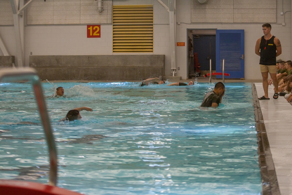 MCRD San Diego Lima Company Swimming Exercise