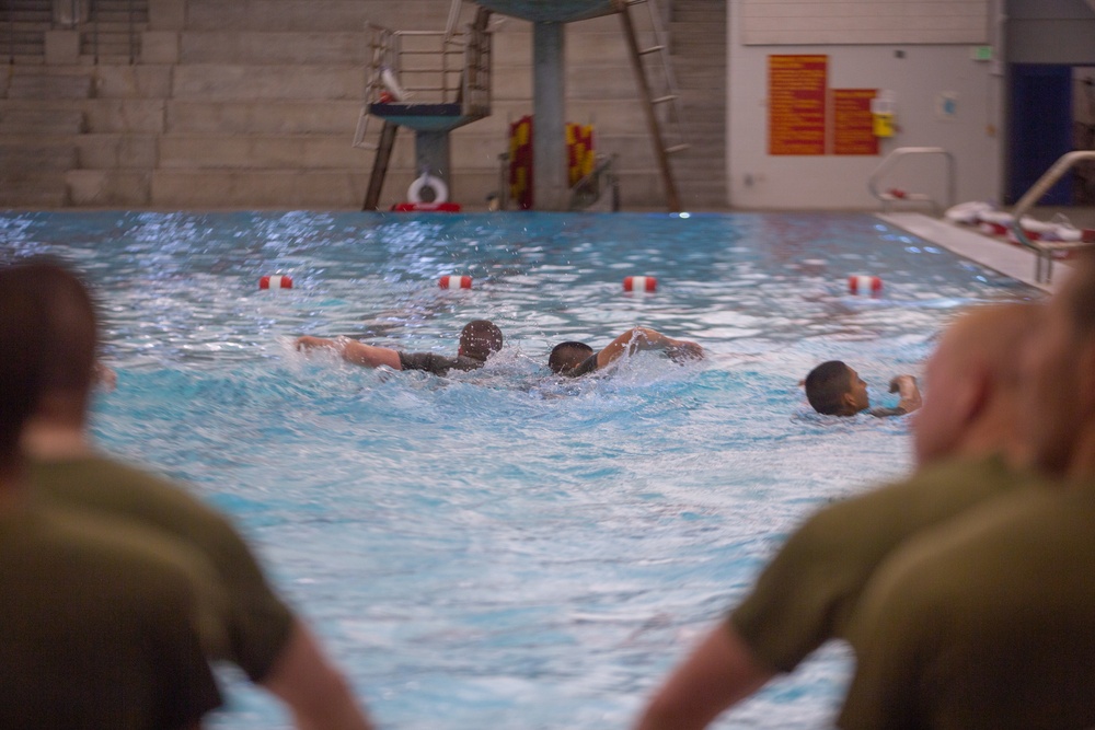 MCRD San Diego Lima Company Swimming Exercise