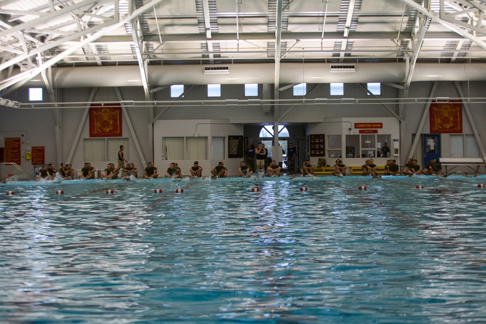 MCRD San Diego Lima Company Swimming Exercise