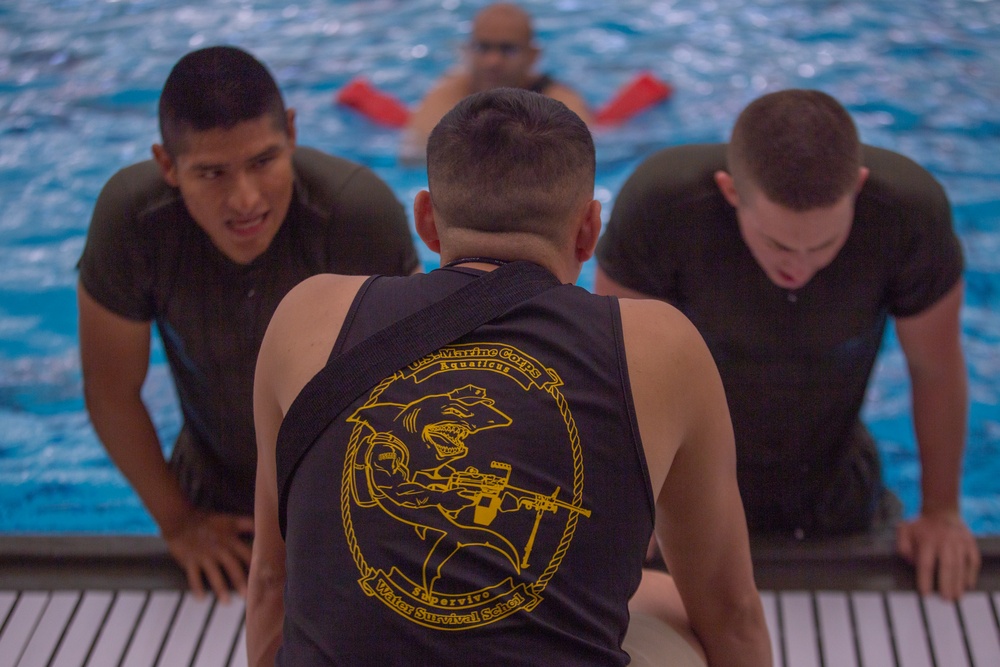 MCRD San Diego Lima Company Swimming Exercise