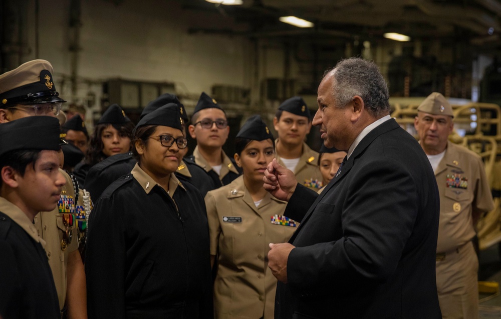 SECNAV Visits Wasp for Fleet Week NYC