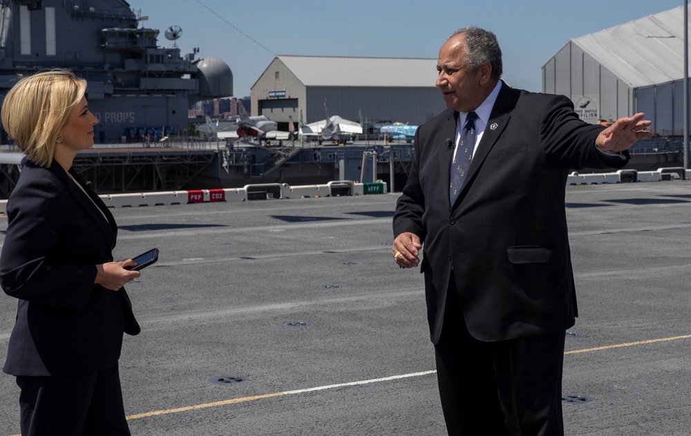 SECNAV Visits Wasp for Fleet Week NYC