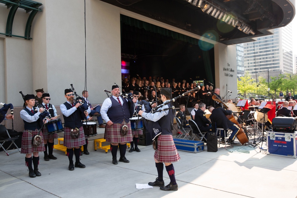 Utah National Guard’s 23rd Army Band performs at the Armed Forces Day Concert
