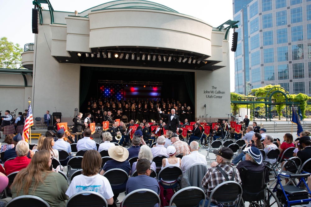 Utah National Guard’s 23rd Army Band performs at the Armed Forces Day Concert
