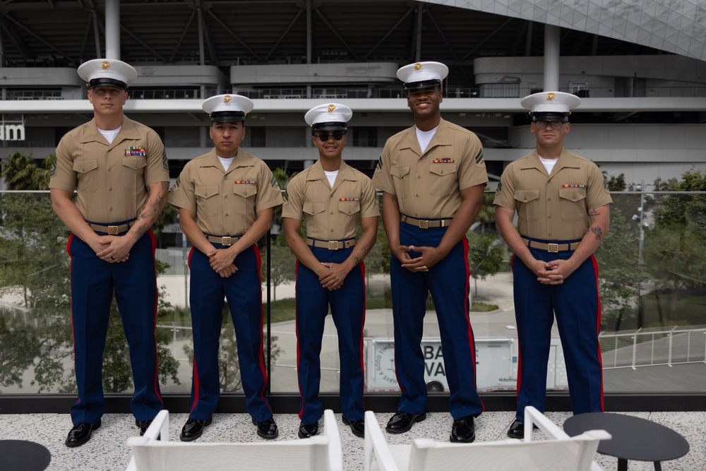 Marines, Sailors tour NFL Network studio during LA Fleet Week