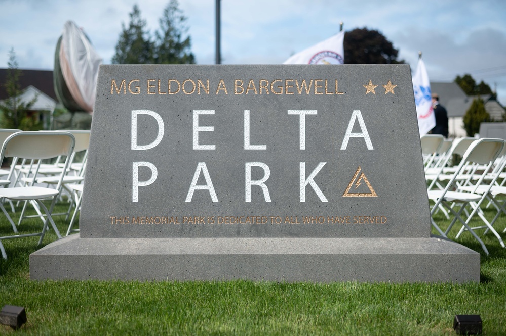 Maj. Gen. Eldon A. Bargewell Delta Park dedication