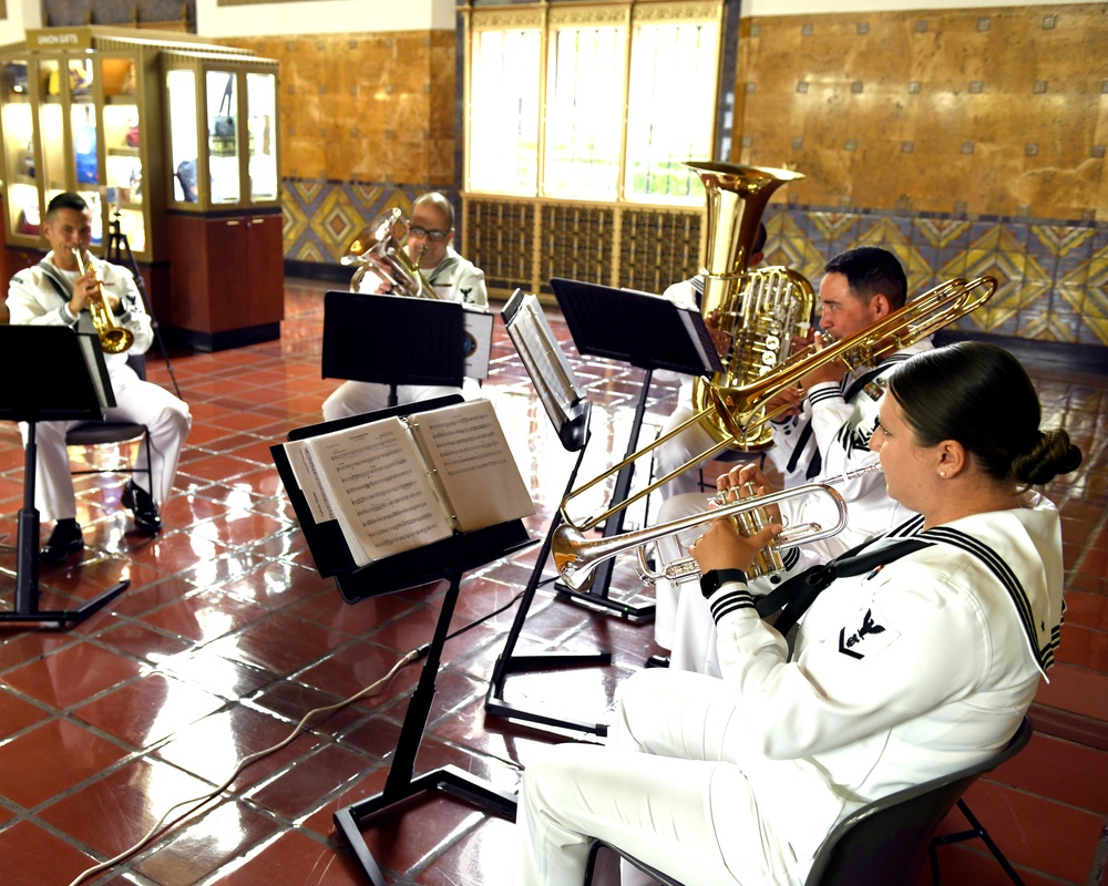 Navy Band Southwest  Performs at Union Station