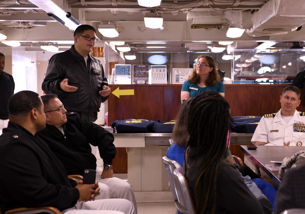 Cmdr. Philip S. Ujiie Speaks To Local High School Counselors