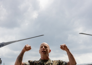 Marine Medium Tiltrotor Squadron (VMM) 266 receives the II MEF &quot;Chesty&quot; Puller award