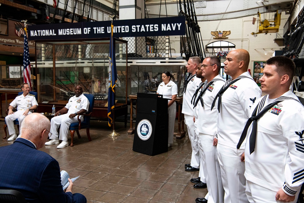 Reserve Sailor of the Year 2022 ceremony at National Museum of the US Navy.