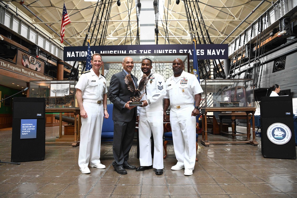 Reserve Sailor of the Year 2022 ceremony at National Museum of the US Navy.