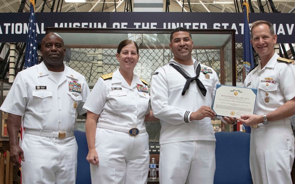 Reserve Sailor of the Year 2022 ceremony at National Museum of the US Navy.