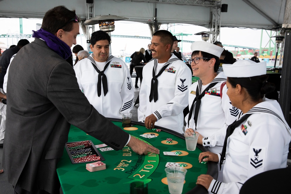 Game Night Aboard USS Iowa During LAFW