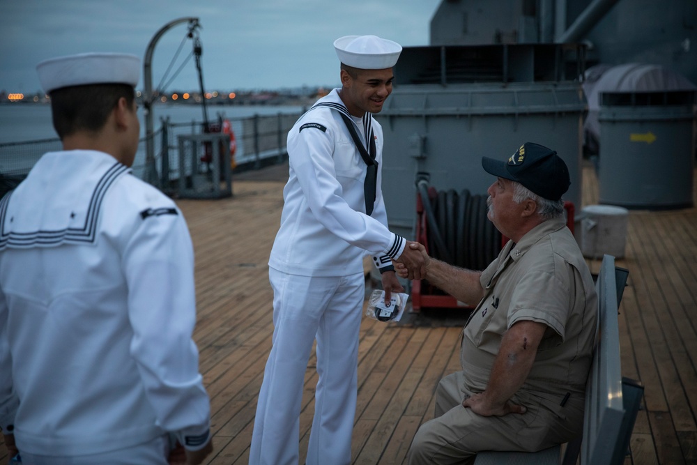 Game Night Aboard USS Iowa During LAFW