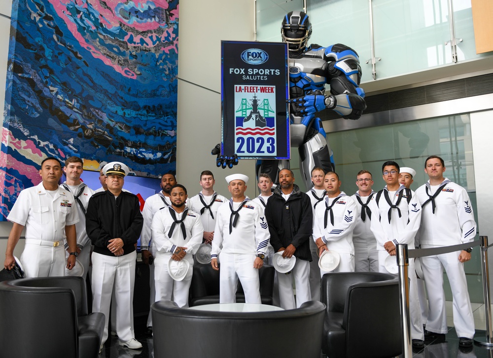 Fox Studios hosts tour for Sailors and Marines