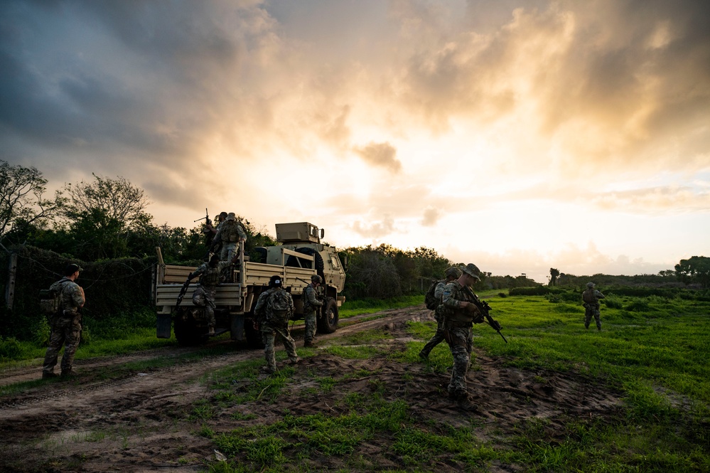 Dismounted Patrol in Manda Bay