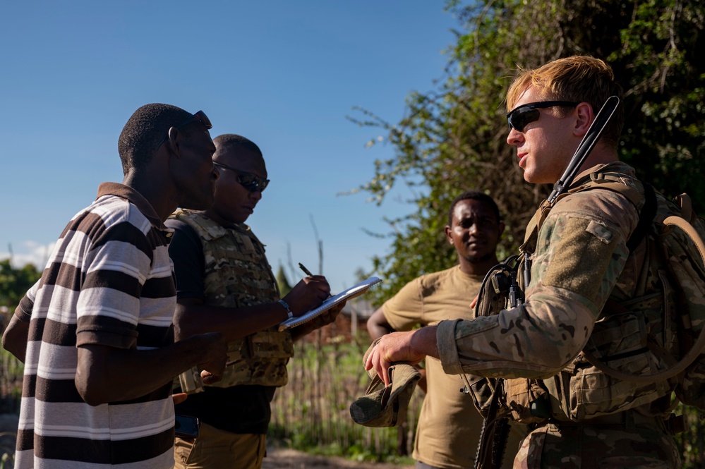 U.S. Army patrol to Magogoni Village