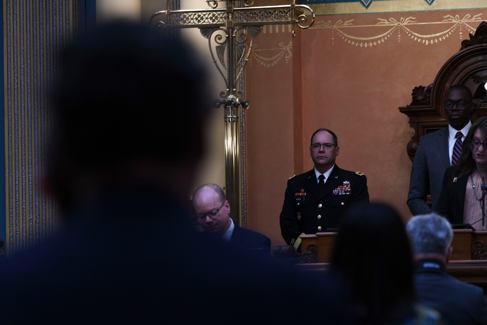 Michigan National Guard participates in the Senate Memorial Day Service Ceremony