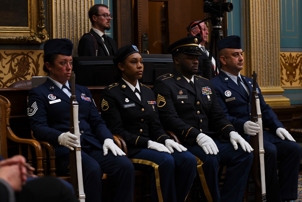 Michigan National Guard participates in the Senate Memorial Day Service Ceremony