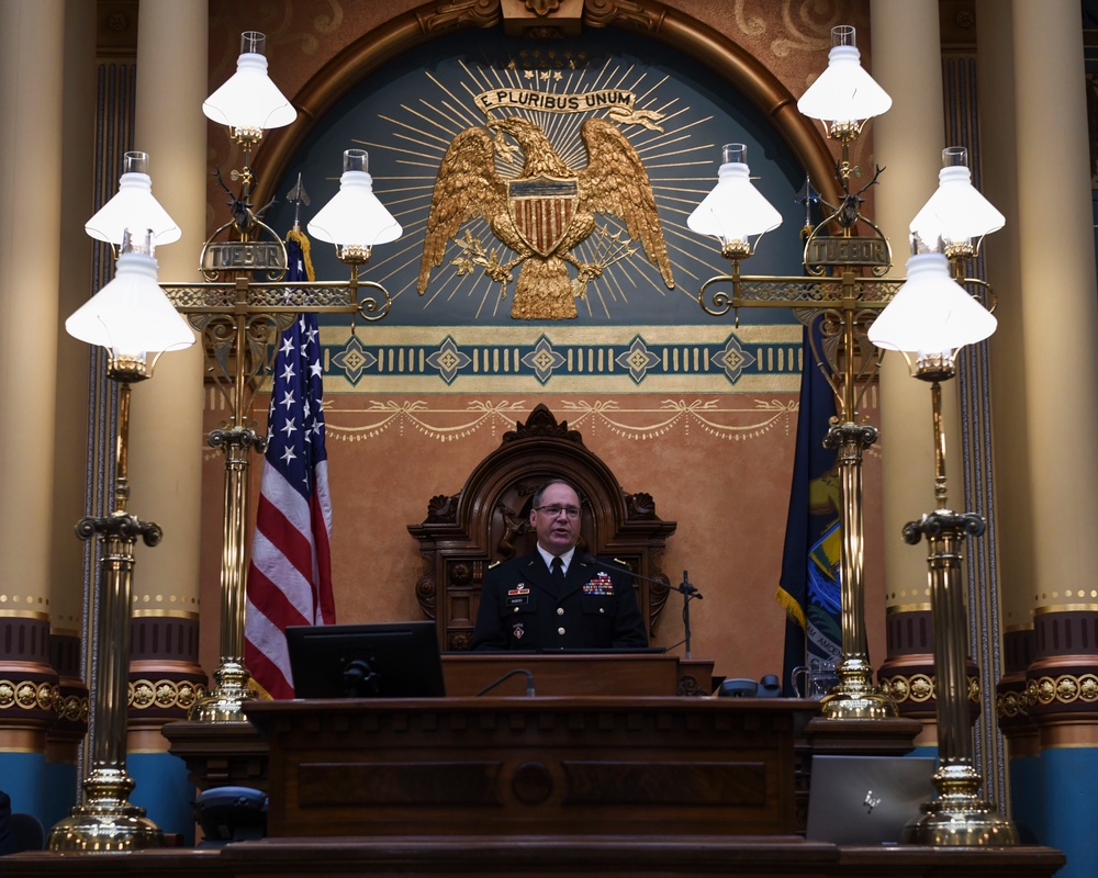 Michigan National Guard participates in the Senate Memorial Day Service Ceremony
