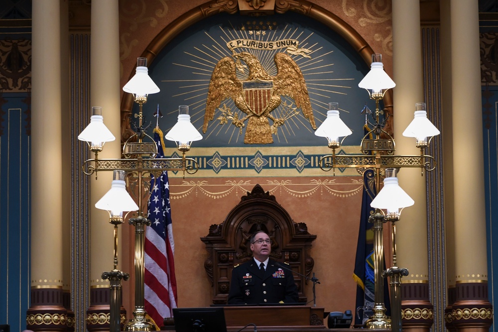 Michigan National Guard participates in the Senate Memorial Day Service Ceremony