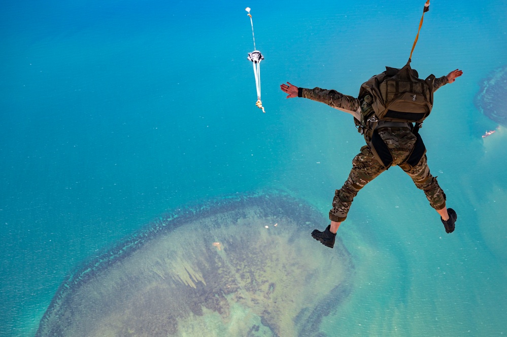 81st ERQS conduct static line jump training