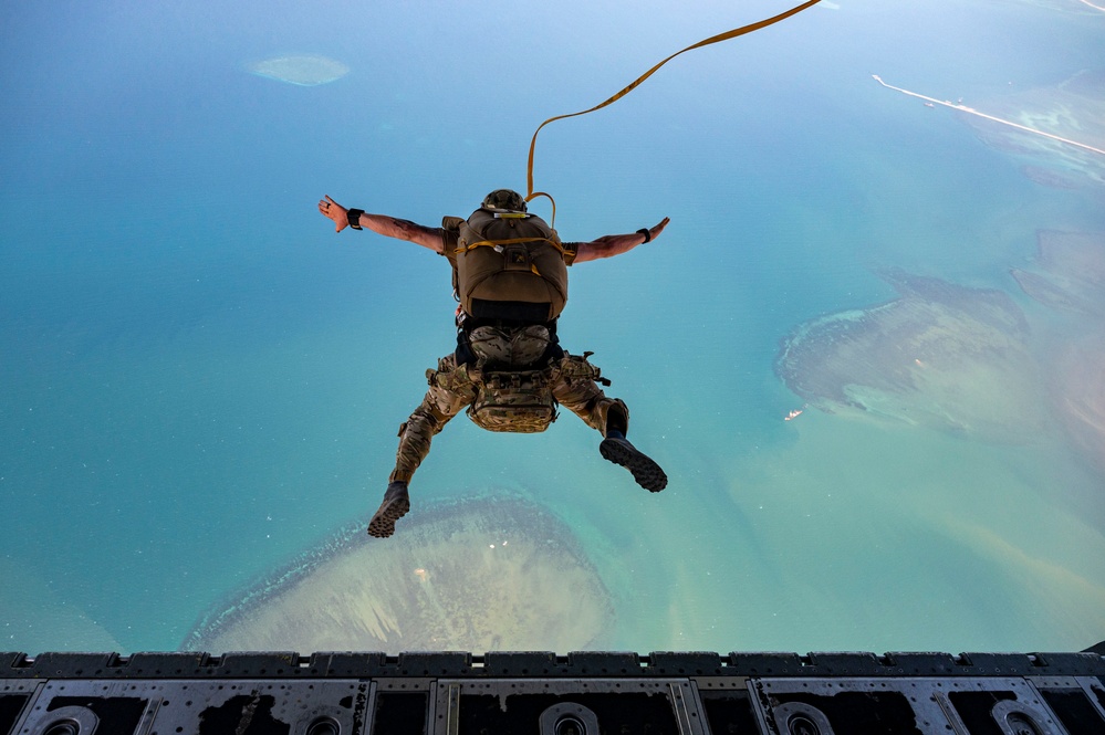81st ERQS conduct static line jump training