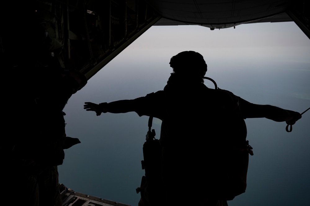 81st ERQS conduct static line jump training