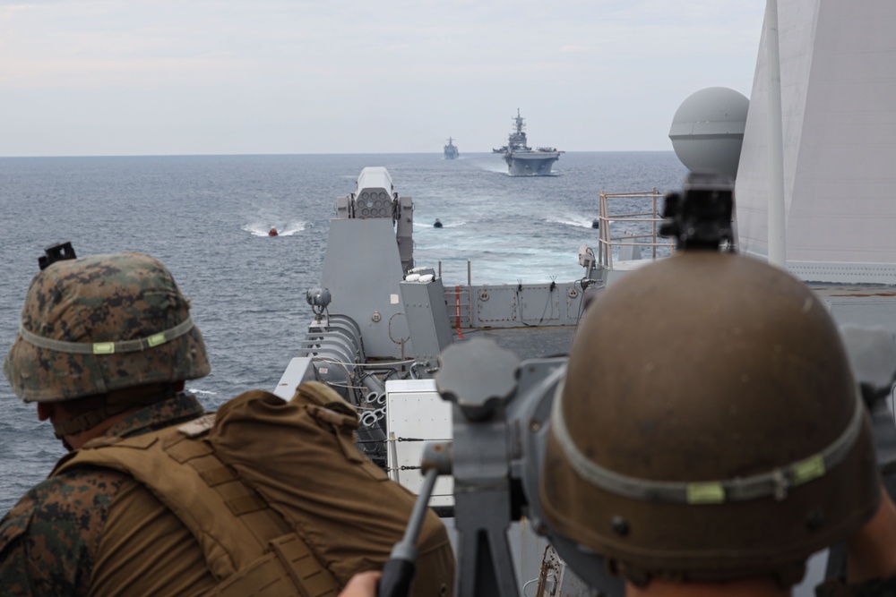 Elements of the 26th MEU conduct Strait Transit