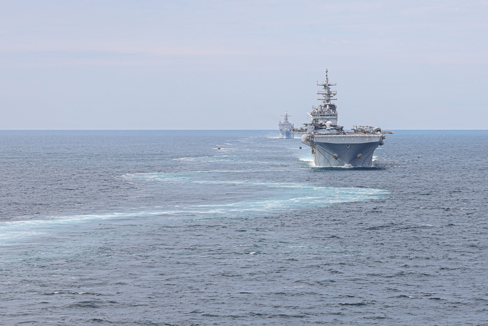 Elements of the 26th MEU conduct Strait Transit