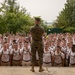 Marine Officer Candidates with Officer Candidate School conduct initial uniform issue on Marine Corps Base Quantico