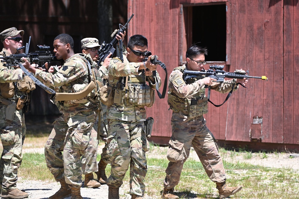 FORT DIX-RANGE 12 1st Battalion, 175th Infantry conduct MOUT/FIBUA training. May 25th, 2023