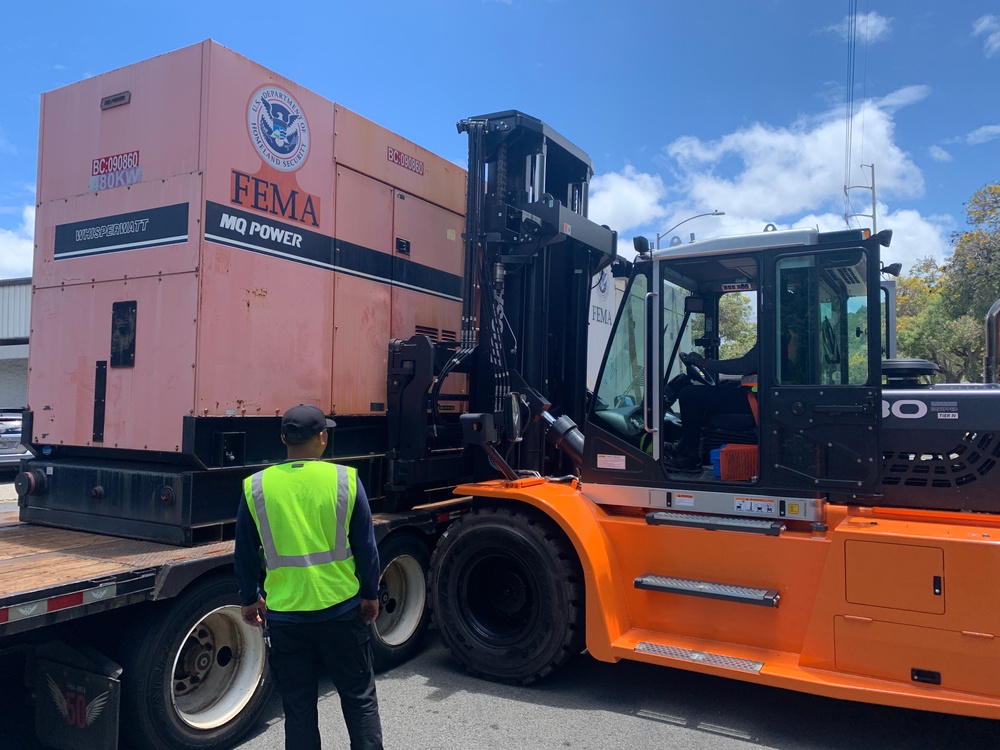 FEMA Staff Prepare Generators