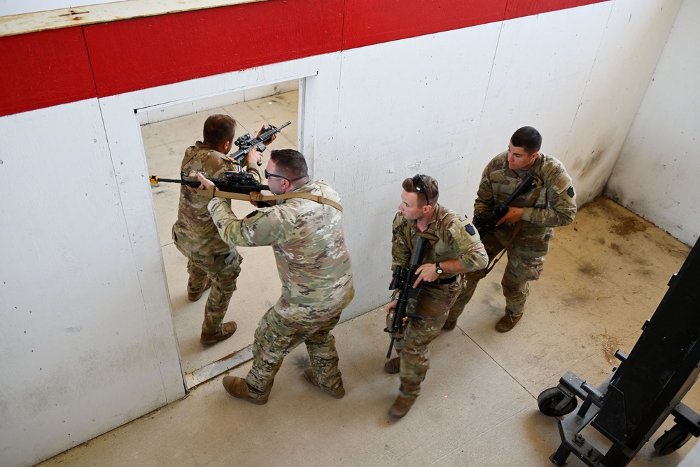 FORT DIX-RANGE 59A 1st Battalion, 175th Infantry training at the shoot house and surrounding area. May 25th, 2023