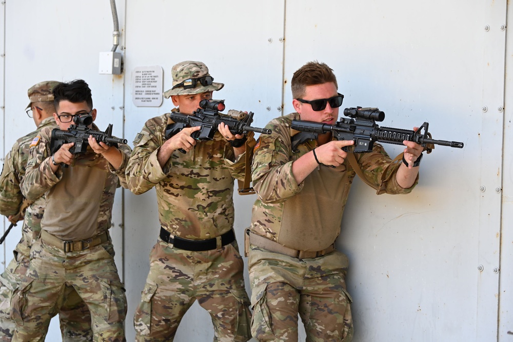 FORT DIX-RANGE 59A 1st Battalion, 175th Infantry training at the shoot house and surrounding area. May 25th, 2023