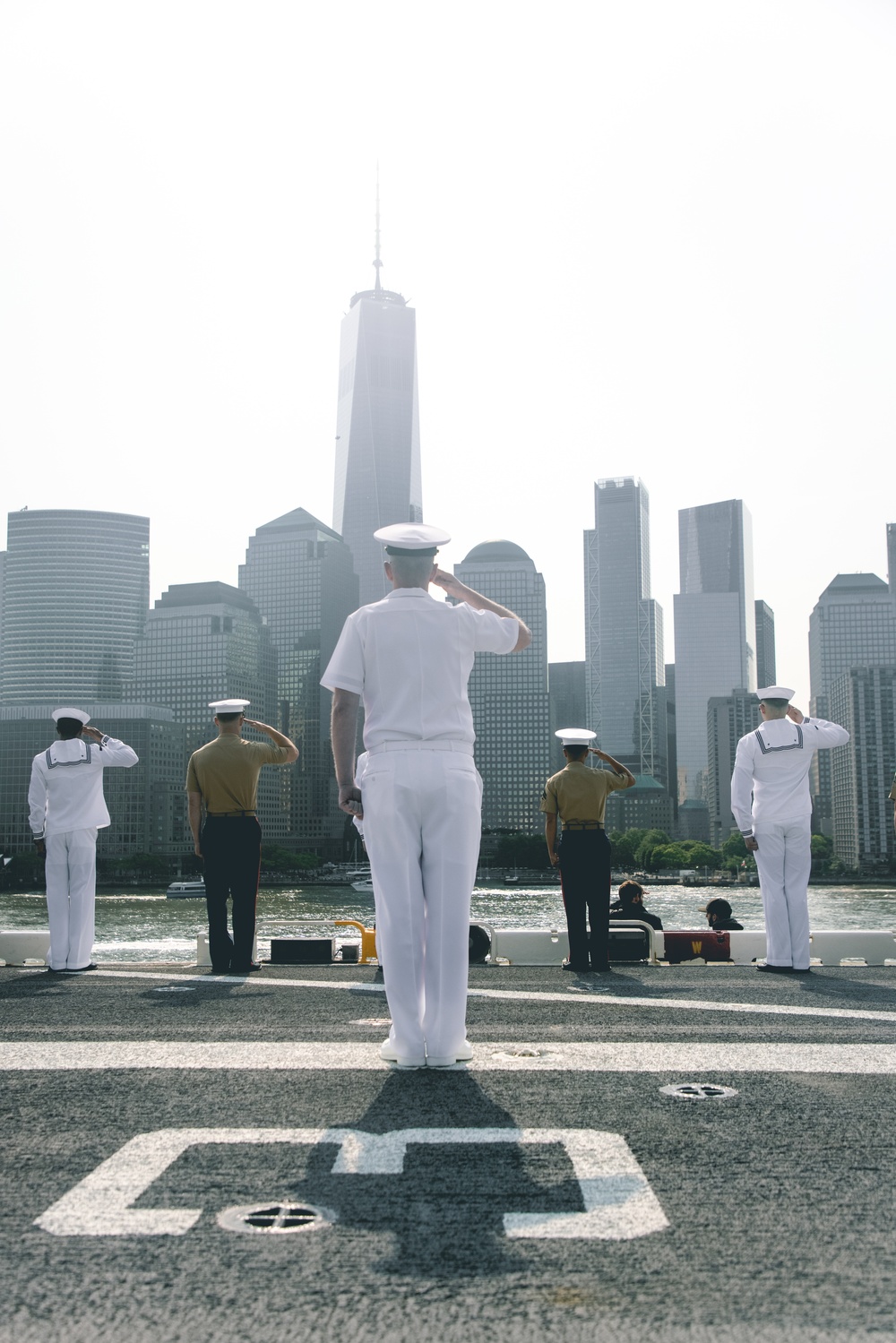 USS Wasp (LHD 1) Arrives in NYC for Fleet Week 2023