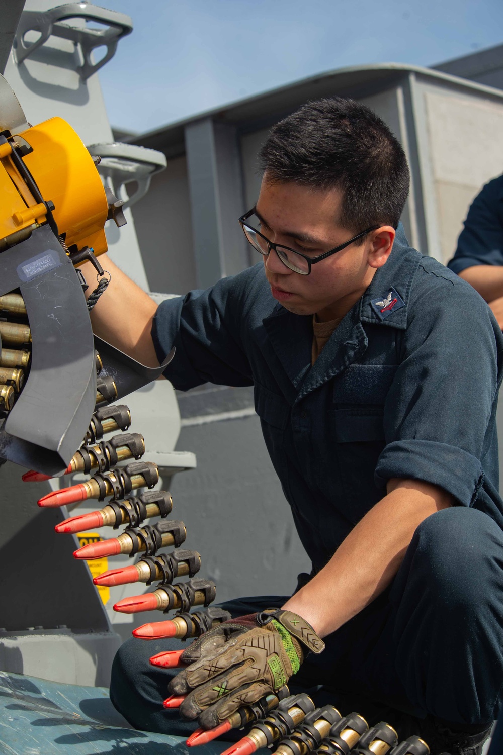 USS Ronald Reagan (CVN 76) Sailors conduct CIWS firing exercise