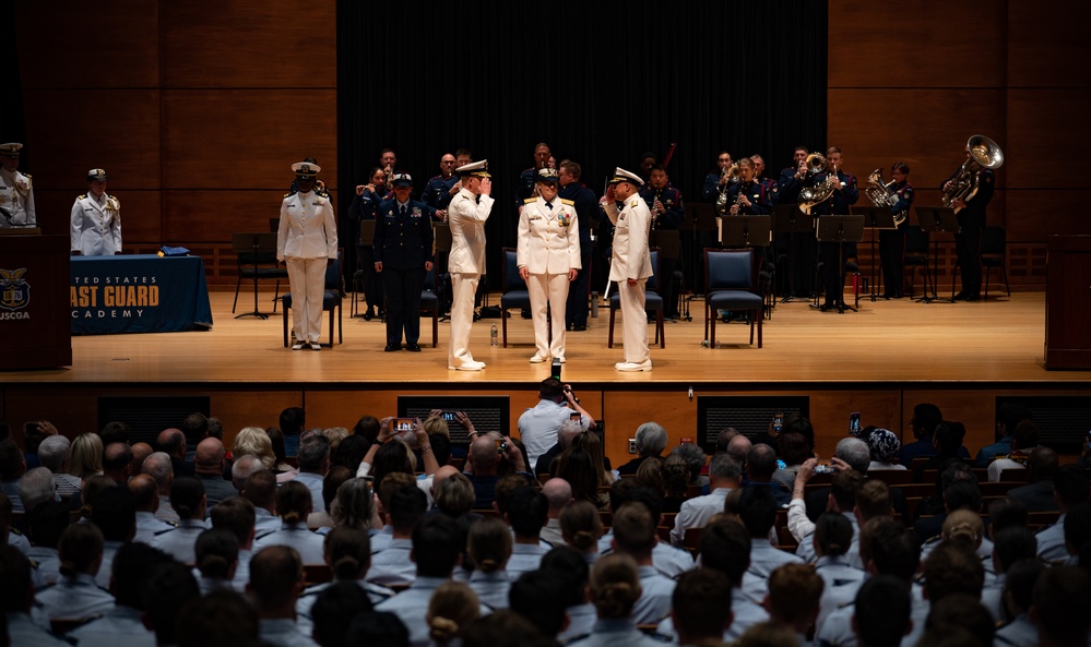 U.S. Coast Guard Academy conducts change of command ceremony