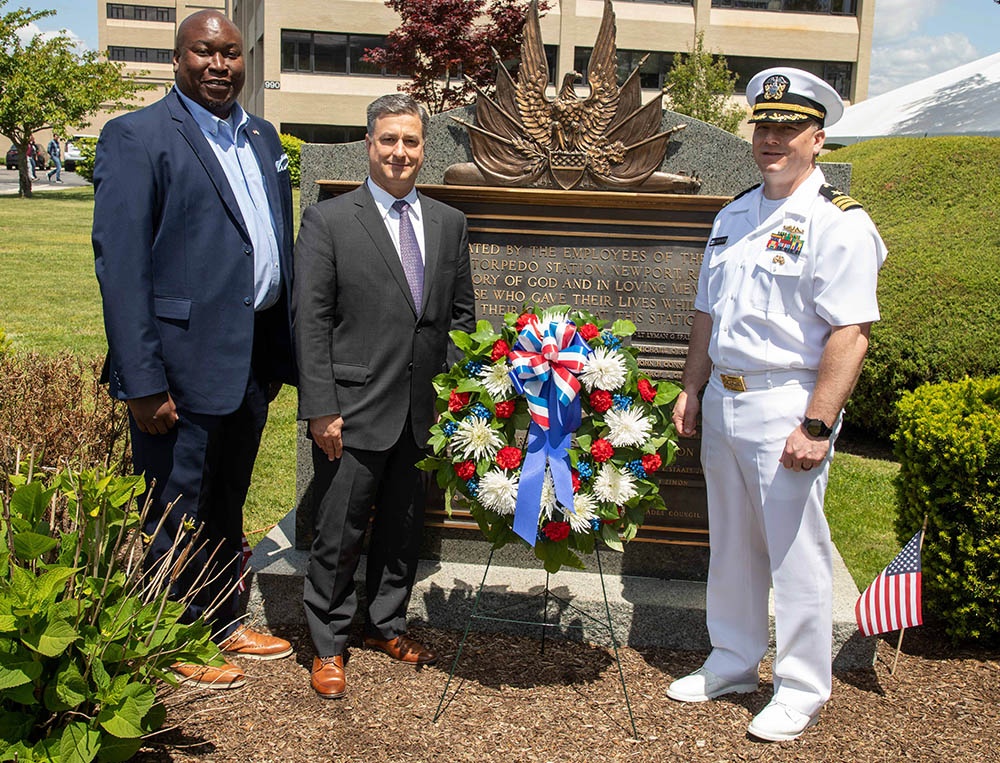 Memorial Day ceremony honors the sacrifices of 34 employees who died in the line of duty at NUWC Division Newport