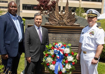Memorial Day ceremony honors the sacrifices of 34 employees who died in the line of duty at NUWC Division Newport
